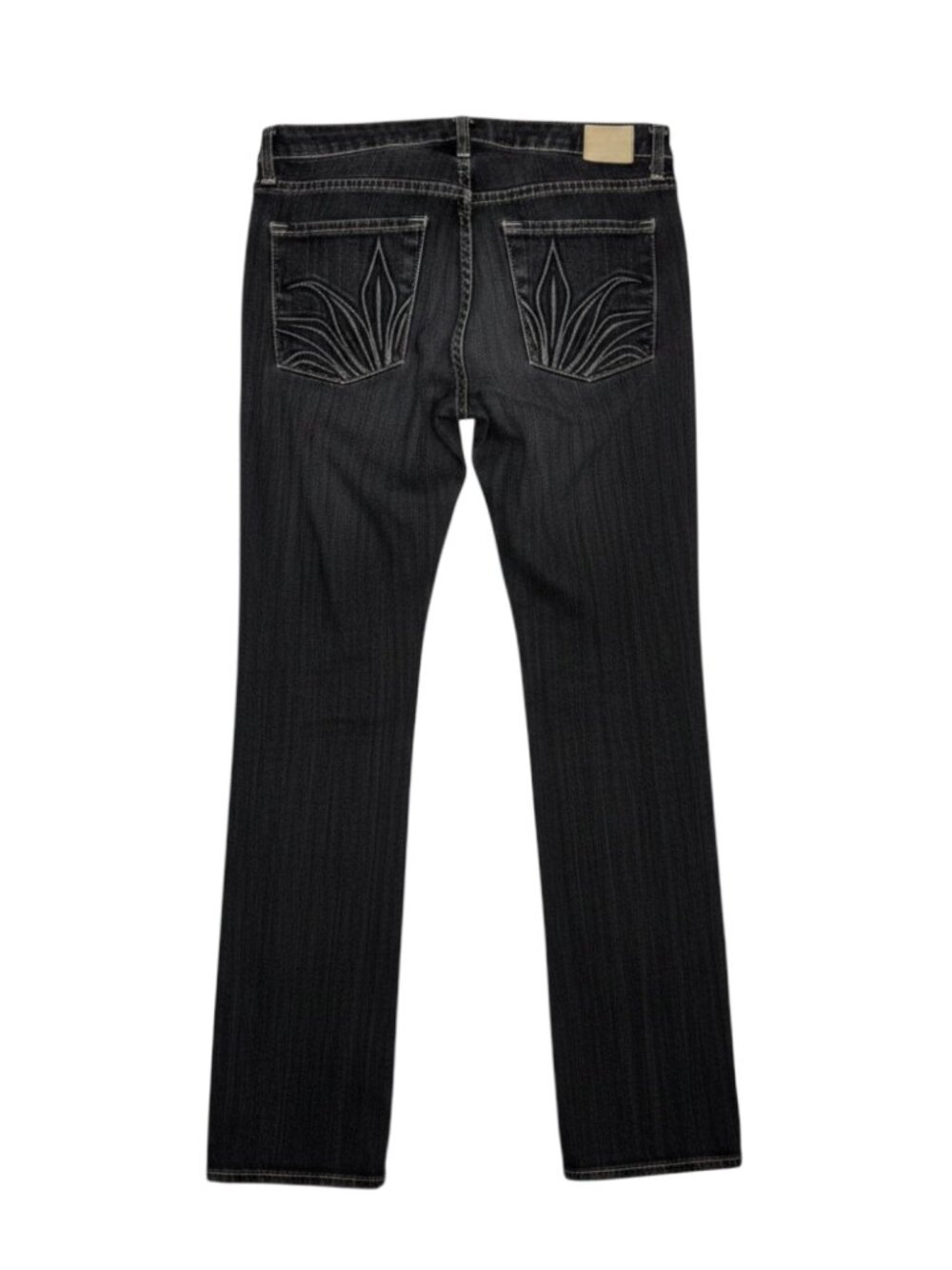 Agave Nectar Mariposa Jeans Classic Straight Leg Low Rise Denim Pants Blue 31